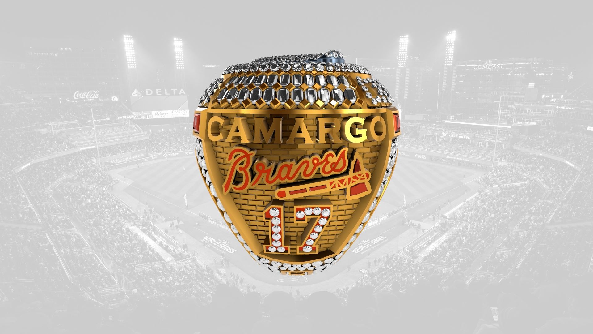 2021 Braves World Series Ring - Johan Camargo